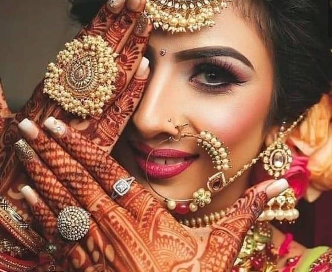 Indian bridal make up and hair